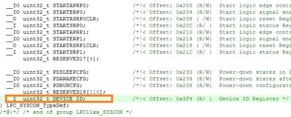 读取LPC <wbr>ARM芯片唯一序列号的方法